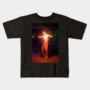 Panama. Bocas del Toro. Fire Juggler. Kids T-Shirt